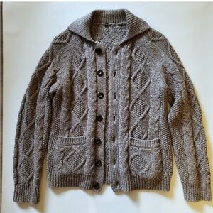 Muji cardigan button up sz M 100% wool
